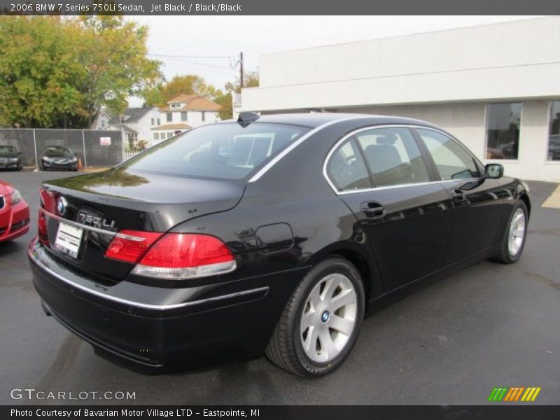 Jet Black / Black/Black 2006 BMW 7 Series 750Li Sedan