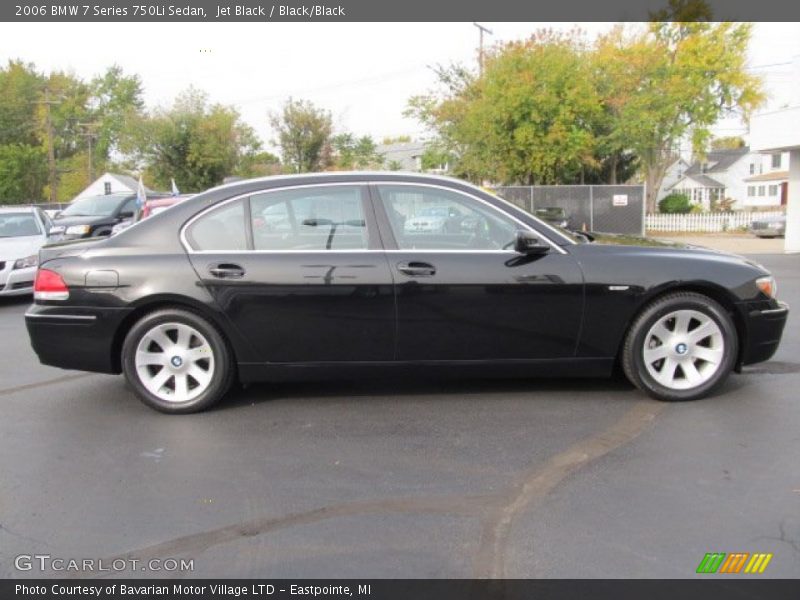 Jet Black / Black/Black 2006 BMW 7 Series 750Li Sedan
