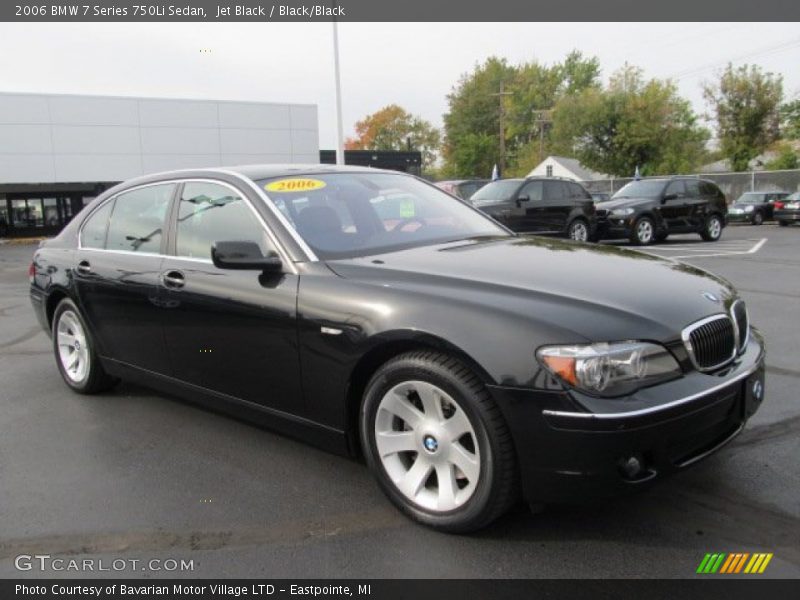 Jet Black / Black/Black 2006 BMW 7 Series 750Li Sedan