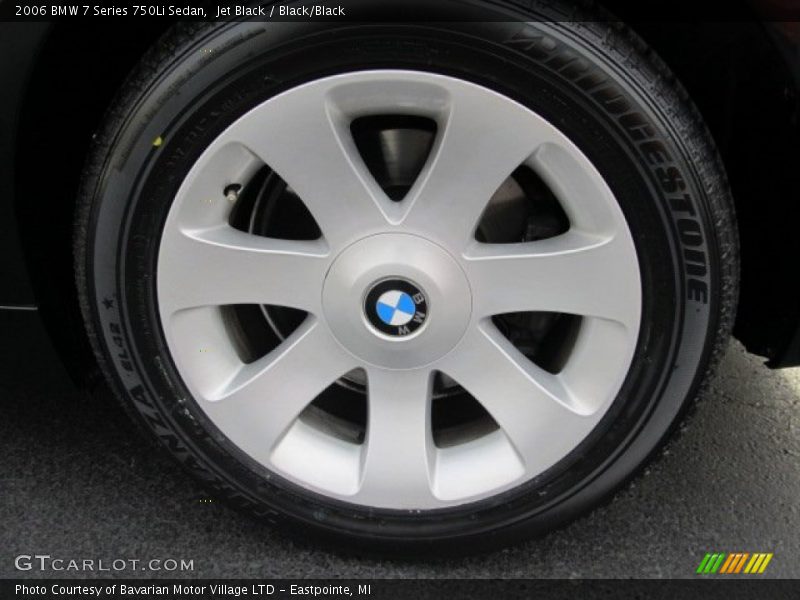 Jet Black / Black/Black 2006 BMW 7 Series 750Li Sedan
