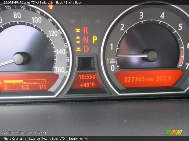 Jet Black / Black/Black 2006 BMW 7 Series 750Li Sedan