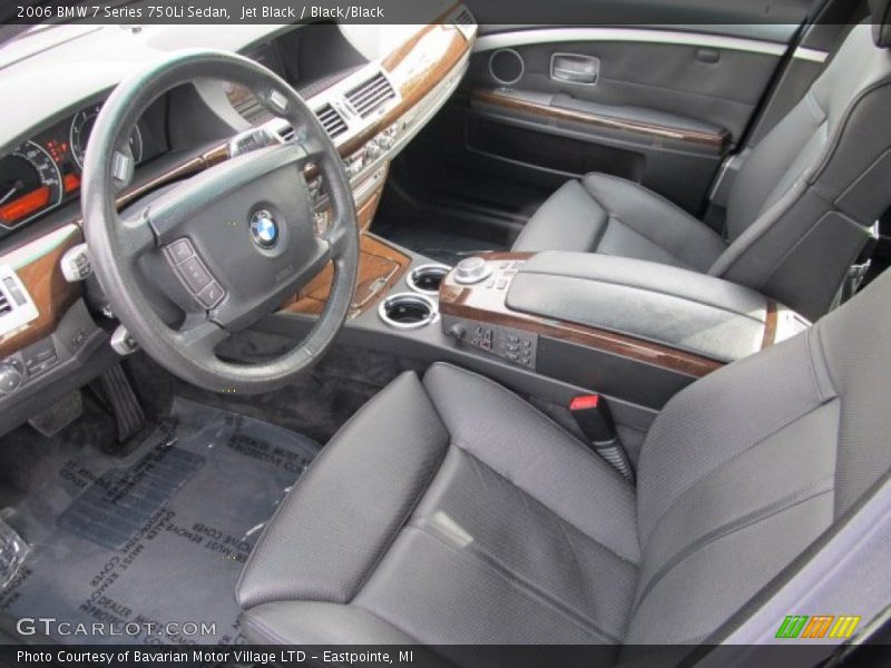 Jet Black / Black/Black 2006 BMW 7 Series 750Li Sedan