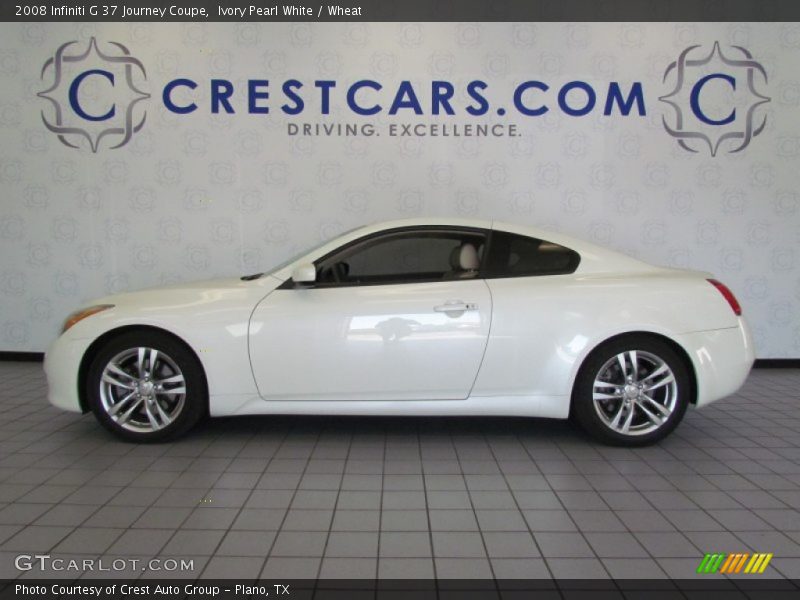 Ivory Pearl White / Wheat 2008 Infiniti G 37 Journey Coupe