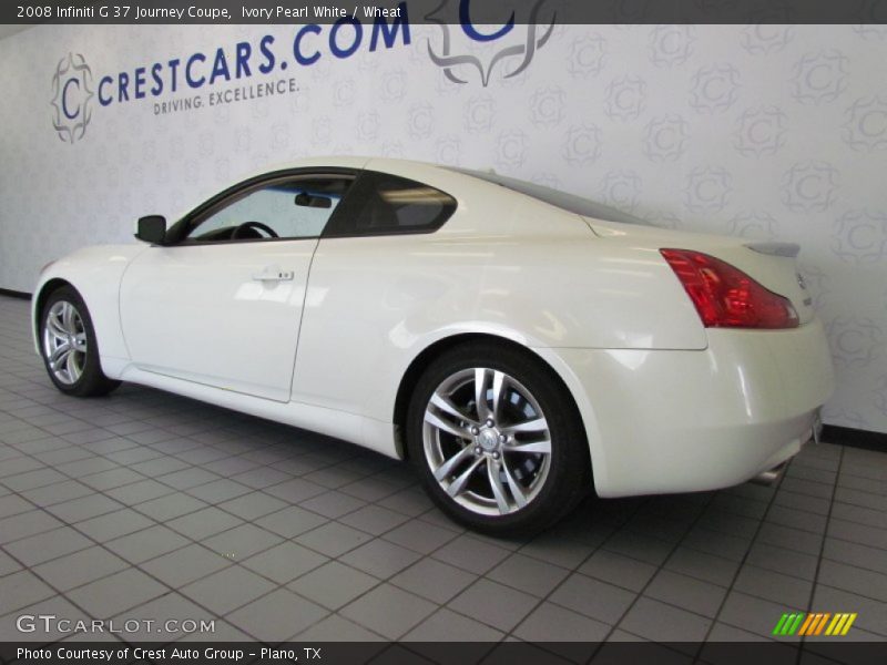 Ivory Pearl White / Wheat 2008 Infiniti G 37 Journey Coupe
