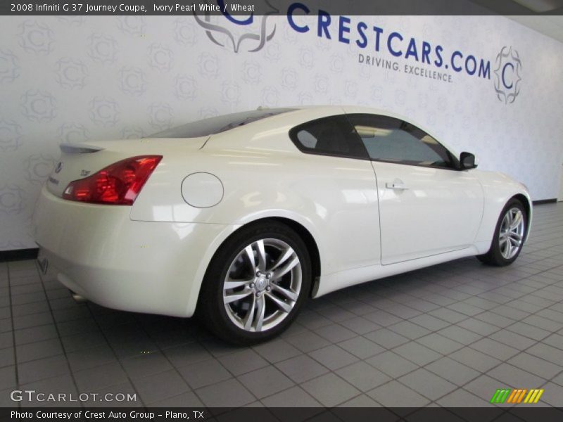 Ivory Pearl White / Wheat 2008 Infiniti G 37 Journey Coupe