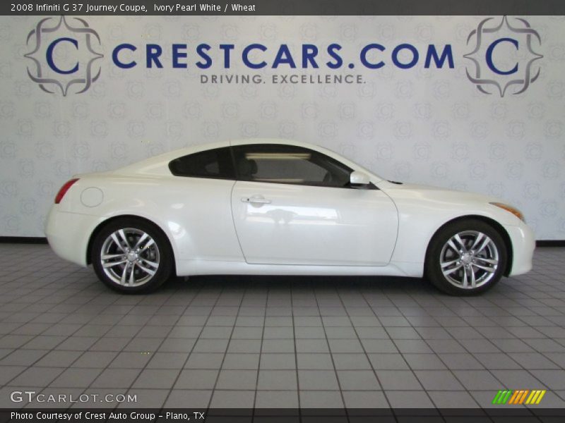 Ivory Pearl White / Wheat 2008 Infiniti G 37 Journey Coupe