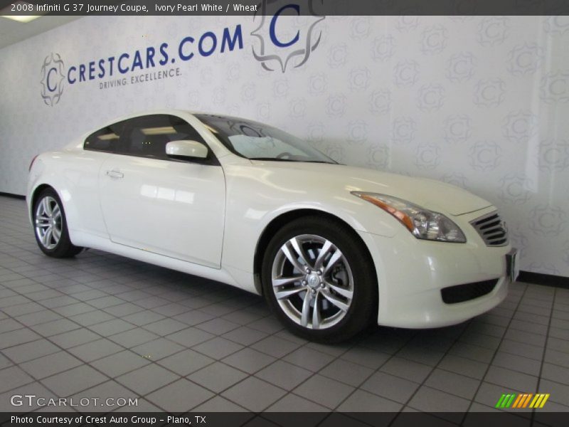 Ivory Pearl White / Wheat 2008 Infiniti G 37 Journey Coupe