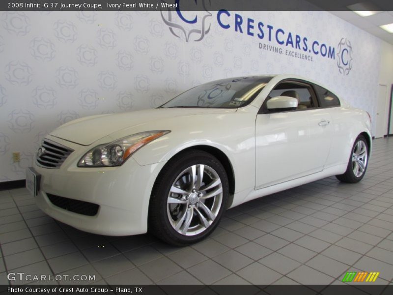 Ivory Pearl White / Wheat 2008 Infiniti G 37 Journey Coupe
