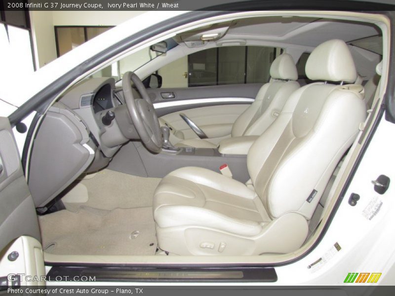 Ivory Pearl White / Wheat 2008 Infiniti G 37 Journey Coupe