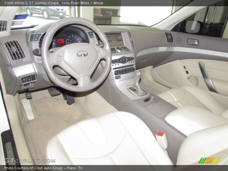 Ivory Pearl White / Wheat 2008 Infiniti G 37 Journey Coupe
