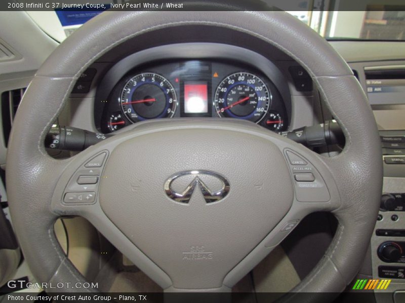 Ivory Pearl White / Wheat 2008 Infiniti G 37 Journey Coupe