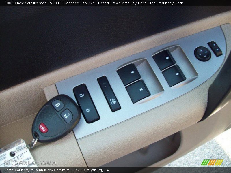 Desert Brown Metallic / Light Titanium/Ebony Black 2007 Chevrolet Silverado 1500 LT Extended Cab 4x4