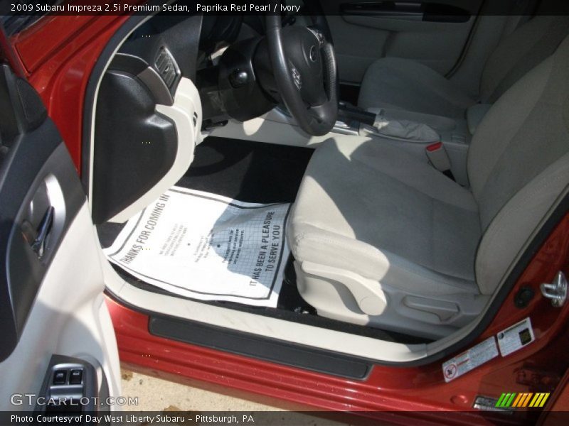 Paprika Red Pearl / Ivory 2009 Subaru Impreza 2.5i Premium Sedan