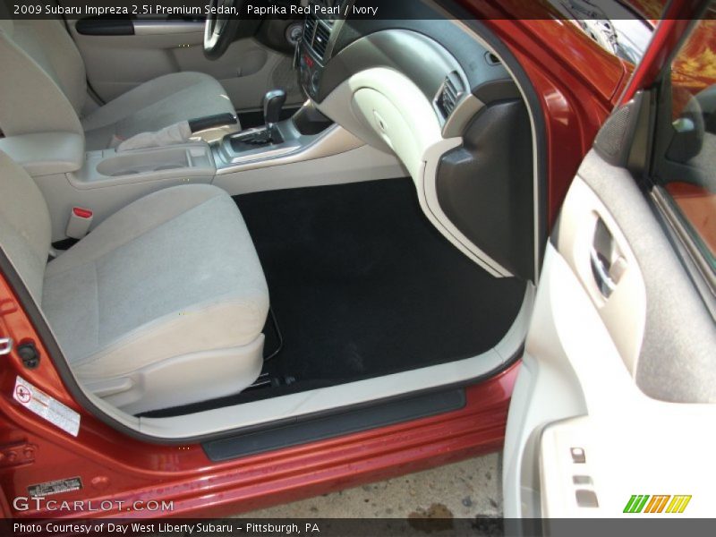 Paprika Red Pearl / Ivory 2009 Subaru Impreza 2.5i Premium Sedan