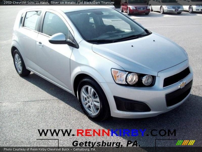 Silver Ice Metallic / Jet Black/Dark Titanium 2012 Chevrolet Sonic LS Hatch