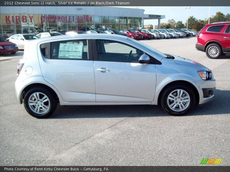 Silver Ice Metallic / Jet Black/Dark Titanium 2012 Chevrolet Sonic LS Hatch