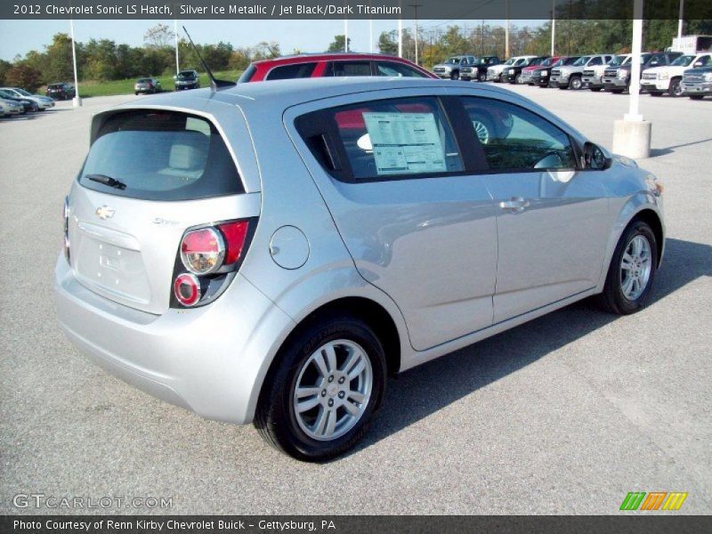 Silver Ice Metallic / Jet Black/Dark Titanium 2012 Chevrolet Sonic LS Hatch