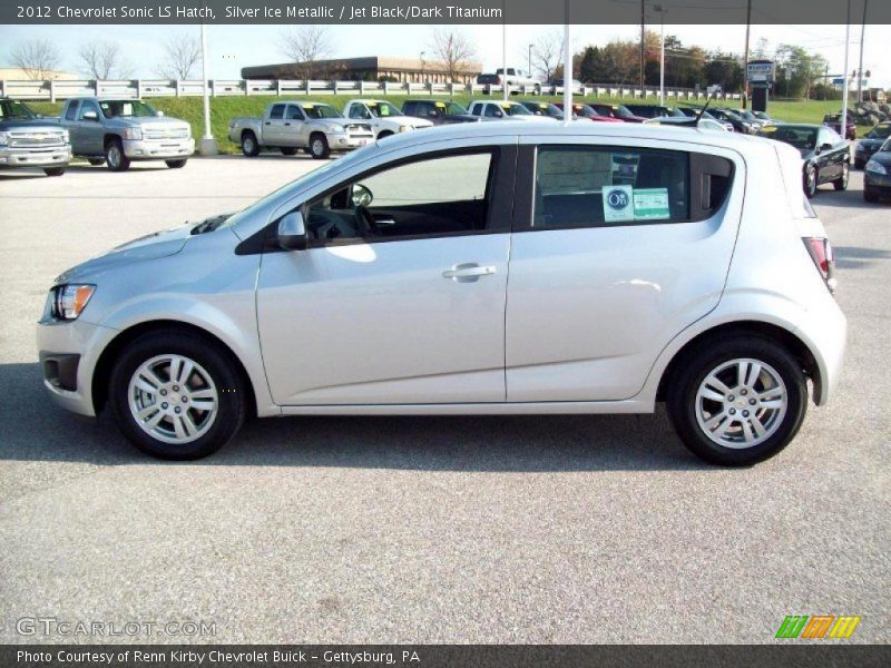 Silver Ice Metallic / Jet Black/Dark Titanium 2012 Chevrolet Sonic LS Hatch