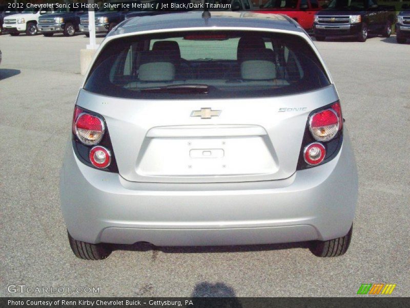 Silver Ice Metallic / Jet Black/Dark Titanium 2012 Chevrolet Sonic LS Hatch