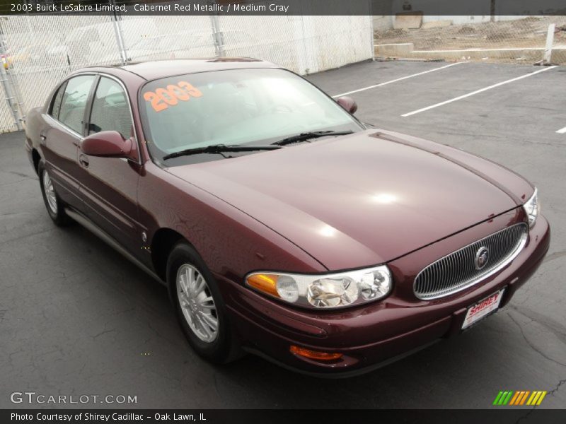 Cabernet Red Metallic / Medium Gray 2003 Buick LeSabre Limited