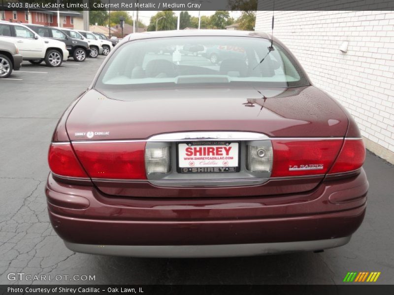 Cabernet Red Metallic / Medium Gray 2003 Buick LeSabre Limited