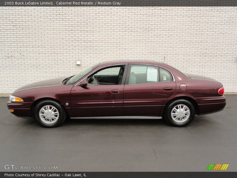 Cabernet Red Metallic / Medium Gray 2003 Buick LeSabre Limited