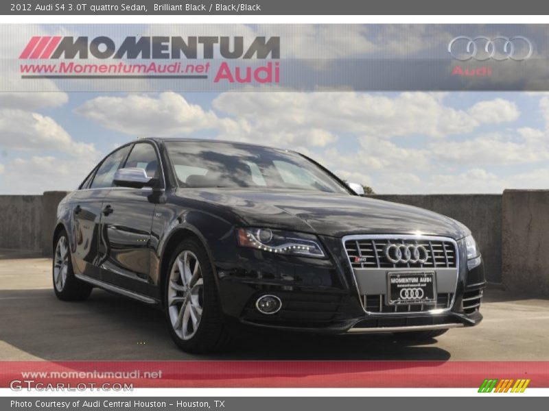 Brilliant Black / Black/Black 2012 Audi S4 3.0T quattro Sedan