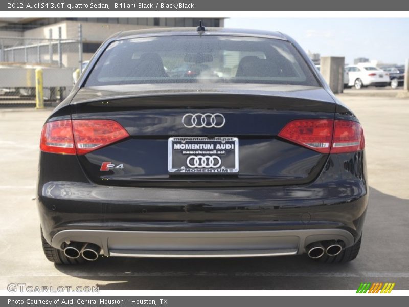 Brilliant Black / Black/Black 2012 Audi S4 3.0T quattro Sedan