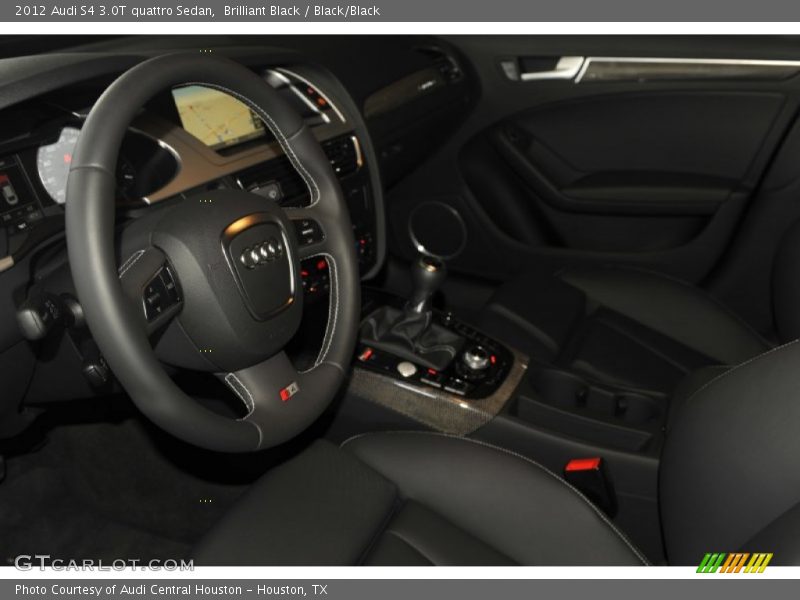 Brilliant Black / Black/Black 2012 Audi S4 3.0T quattro Sedan