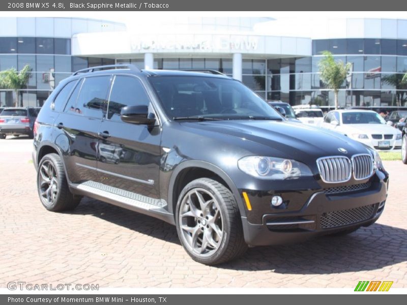Black Sapphire Metallic / Tobacco 2008 BMW X5 4.8i