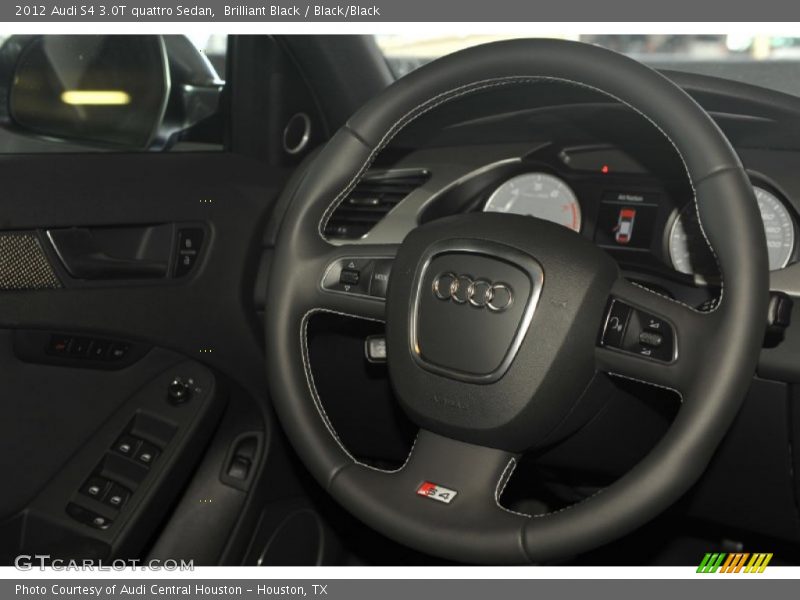 Brilliant Black / Black/Black 2012 Audi S4 3.0T quattro Sedan
