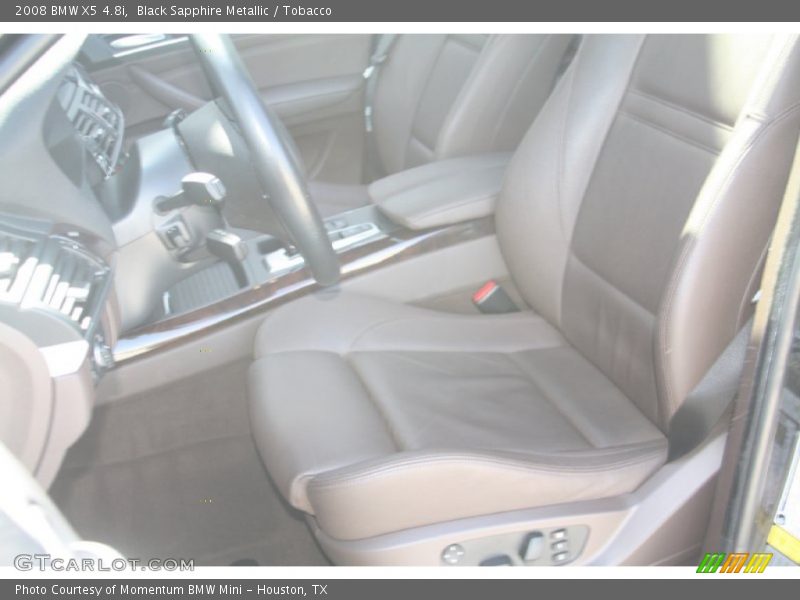 Black Sapphire Metallic / Tobacco 2008 BMW X5 4.8i