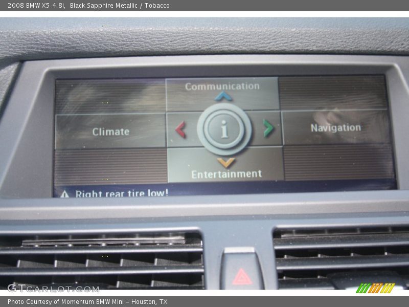 Black Sapphire Metallic / Tobacco 2008 BMW X5 4.8i