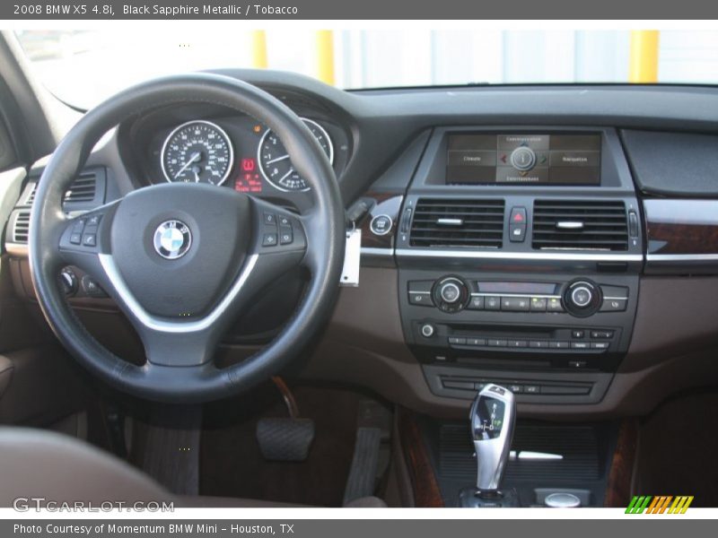 Black Sapphire Metallic / Tobacco 2008 BMW X5 4.8i