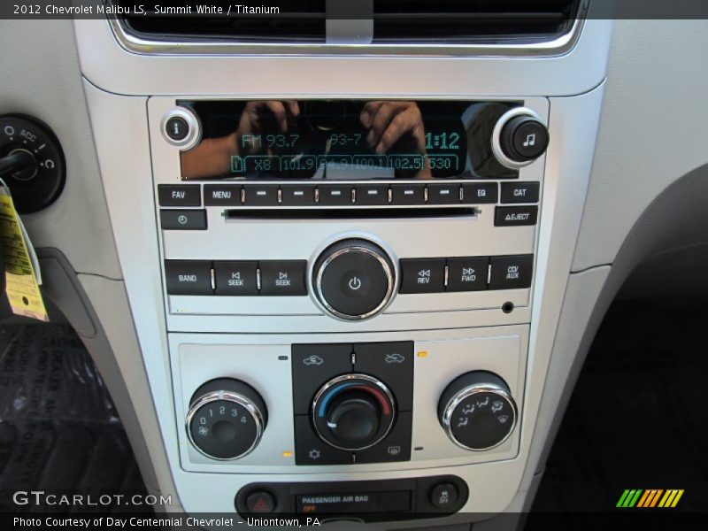 Summit White / Titanium 2012 Chevrolet Malibu LS