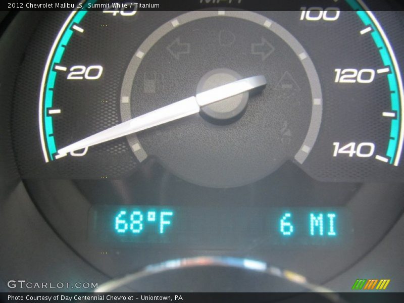 Summit White / Titanium 2012 Chevrolet Malibu LS