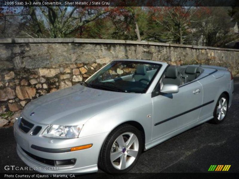 Silver Metallic / Slate Gray 2006 Saab 9-3 Aero Convertible