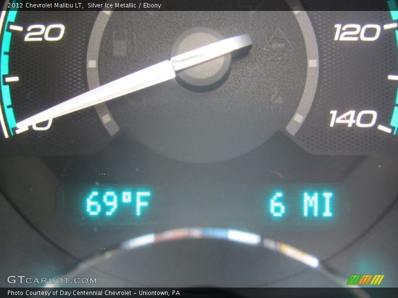 Silver Ice Metallic / Ebony 2012 Chevrolet Malibu LT