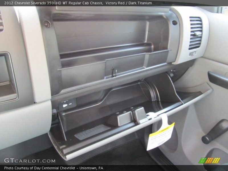 Victory Red / Dark Titanium 2012 Chevrolet Silverado 3500HD WT Regular Cab Chassis