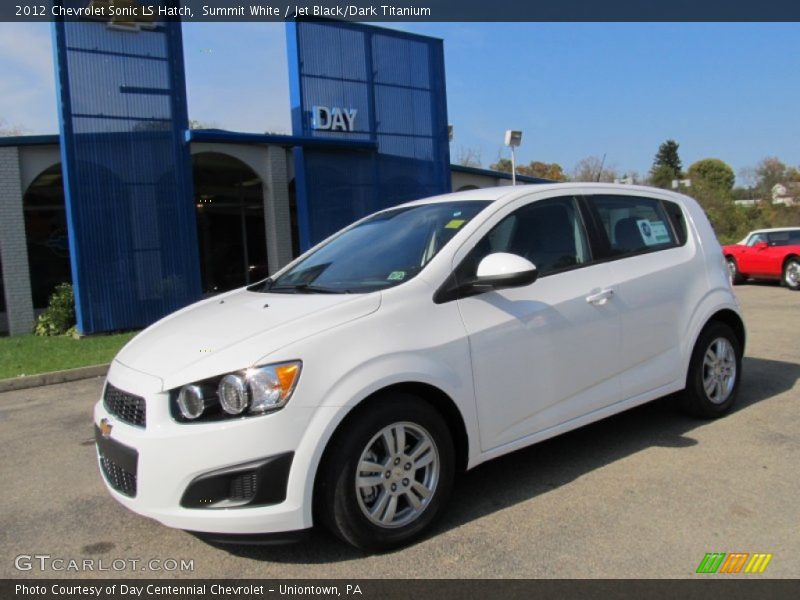 Summit White / Jet Black/Dark Titanium 2012 Chevrolet Sonic LS Hatch