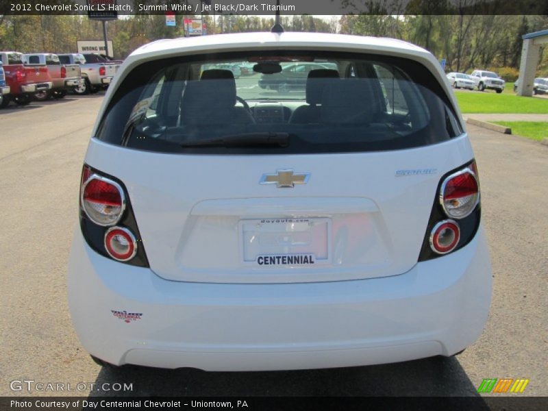 Summit White / Jet Black/Dark Titanium 2012 Chevrolet Sonic LS Hatch