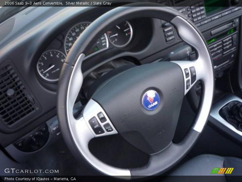 Silver Metallic / Slate Gray 2006 Saab 9-3 Aero Convertible