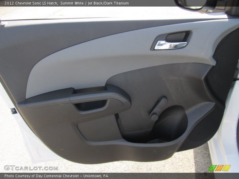 Summit White / Jet Black/Dark Titanium 2012 Chevrolet Sonic LS Hatch