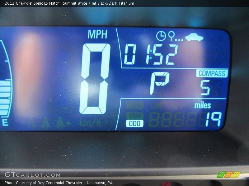 Summit White / Jet Black/Dark Titanium 2012 Chevrolet Sonic LS Hatch