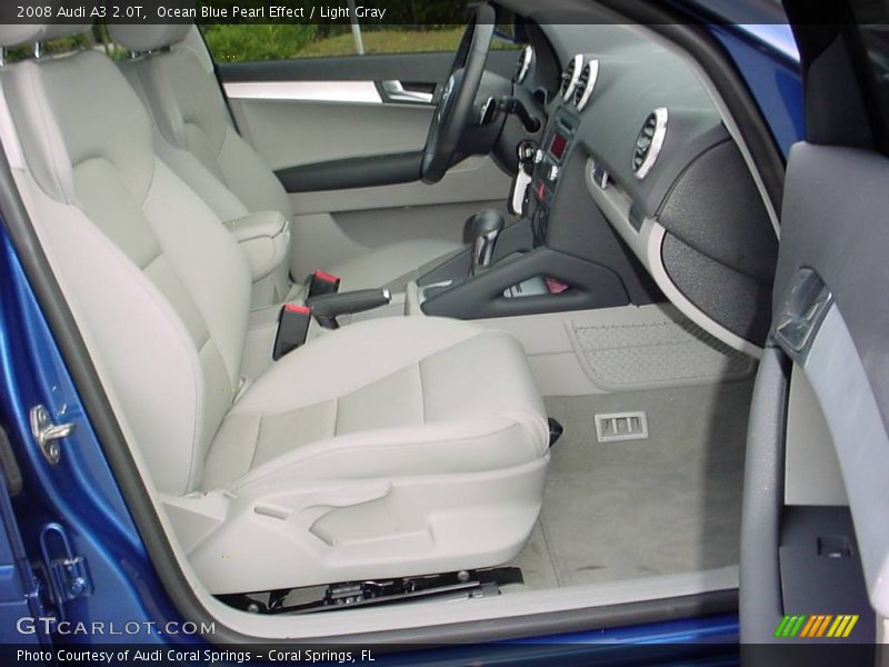 Ocean Blue Pearl Effect / Light Gray 2008 Audi A3 2.0T