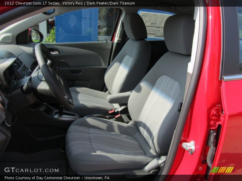 Victory Red / Dark Pewter/Dark Titanium 2012 Chevrolet Sonic LT Sedan