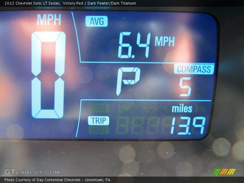 Victory Red / Dark Pewter/Dark Titanium 2012 Chevrolet Sonic LT Sedan