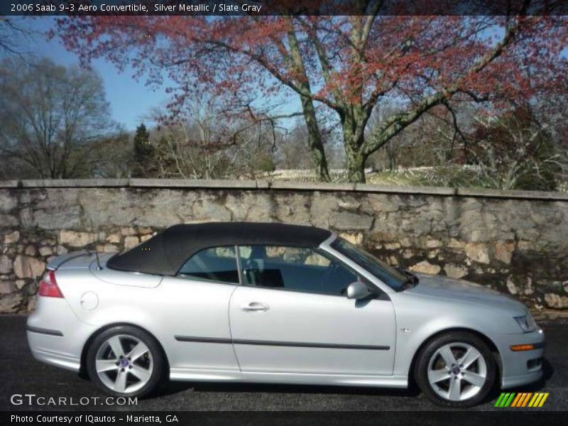 Silver Metallic / Slate Gray 2006 Saab 9-3 Aero Convertible