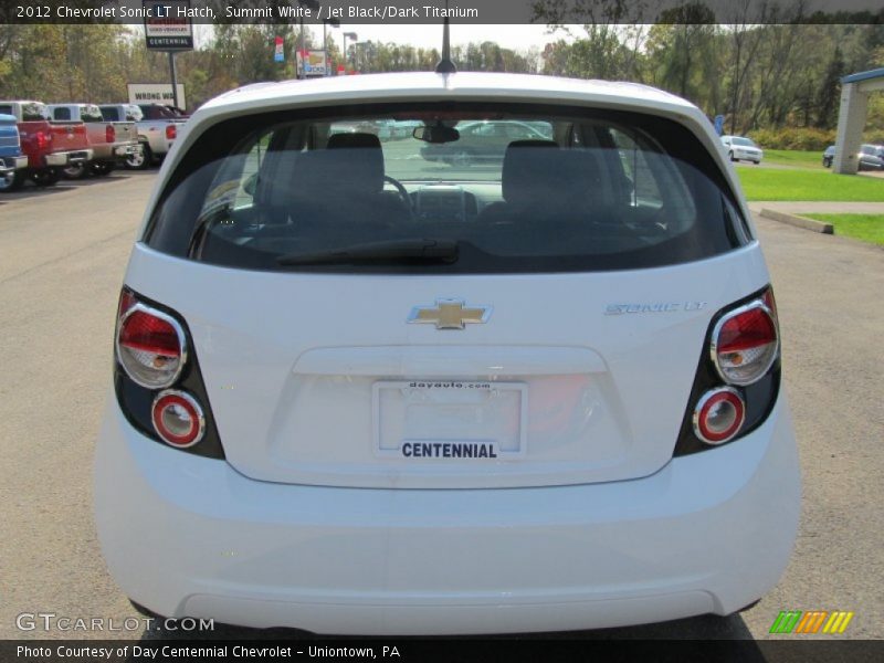 Summit White / Jet Black/Dark Titanium 2012 Chevrolet Sonic LT Hatch