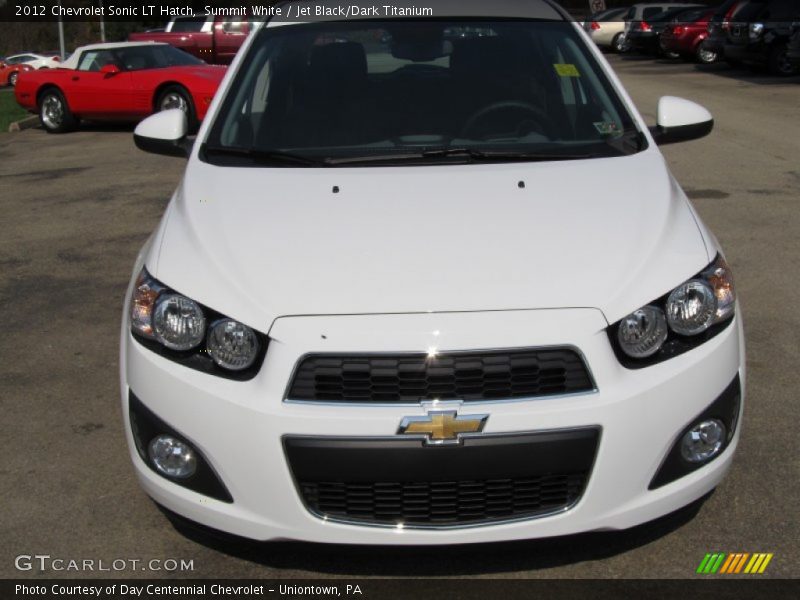 Summit White / Jet Black/Dark Titanium 2012 Chevrolet Sonic LT Hatch